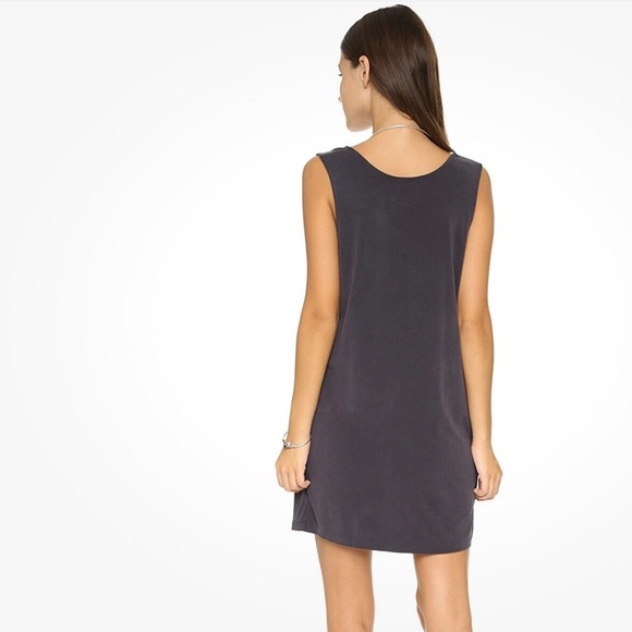 FREE PEOPLE Pillow Tank Mini Dress NWT Deep Cowl Neck in Black Sz. S - Picture 4 of 10